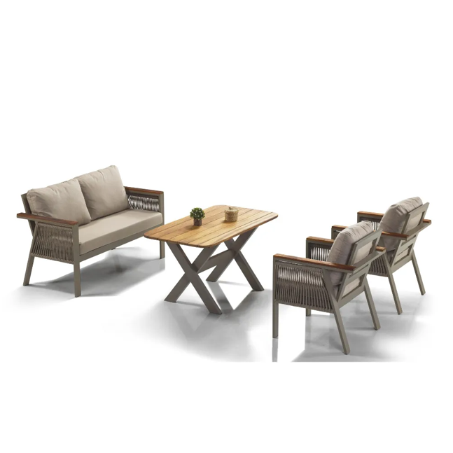Lizbon 2+1+1 Alüminyum Çay Seti - Kapiçino